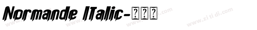 Normande Italic字体转换